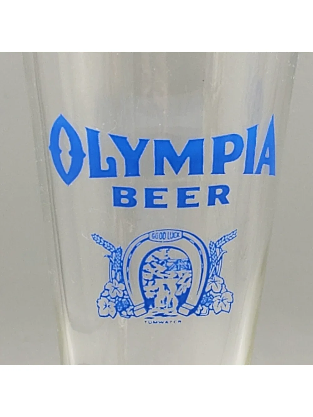 Vintage Olympia Brewing Company Beer Pilsners Good Luck Horseshoe Tumwater QTY 2